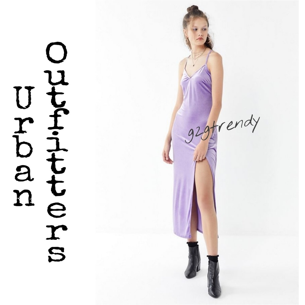 UO velvet cross-back maxi NWOT